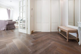 Solid Oak Herringbone Flooring